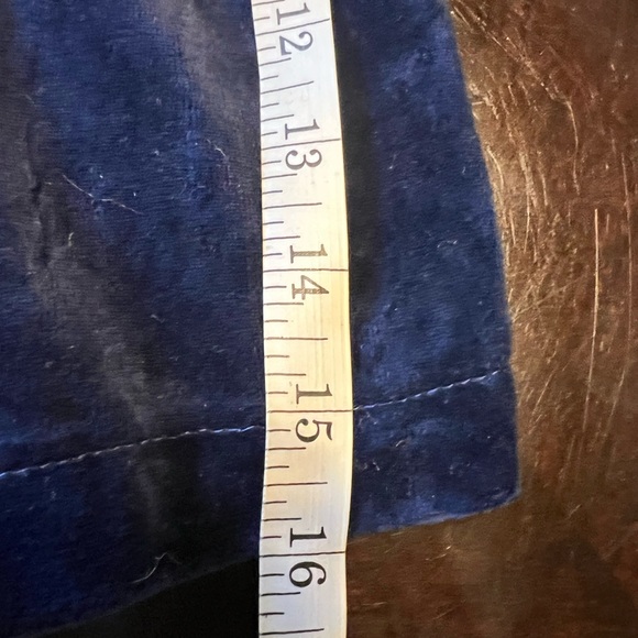 Petit Jardin Size Large Vintage Velvet Sailor Shorts 
Luxe Navy Blue Velour - Picture 12 of 15